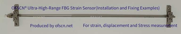 OFSCN® Ultra-High-Range Fiber Bragg Grating Strain Sensor installation and fixing examples
