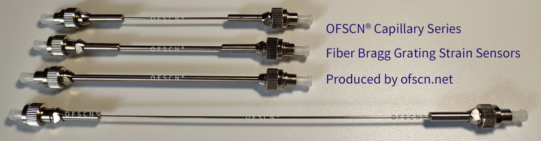 Physical Diagram of OFSCN® Capillary Seamless Steel Tube FBG Temperature/Strain/Stress Sensor (double-ended, can be connected in series)