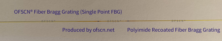 Polyimide FBG for OFSCN® capillary seamless steel tube FBG temperature/strain/stress sensor