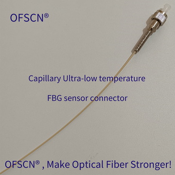OFSCN® Ultra-low Temperature Fiber Bragg Grating Temperature Sensor Fiber Connector (FC/APC Example)
