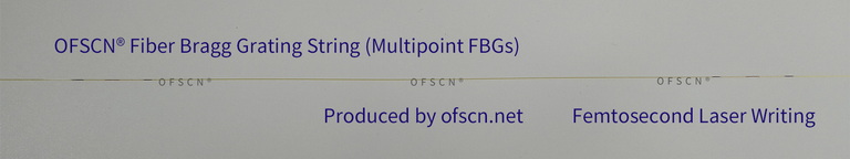 OFSCN® Ultra-low Temperature FBG Temperature Sensor's Fiber Bragg Grating String Example