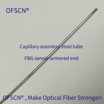 Structure of Tail end for OFSCN® 500°C Capillary Seamless Steel Tube FBG Sensor ( 02S Type, single-ended )