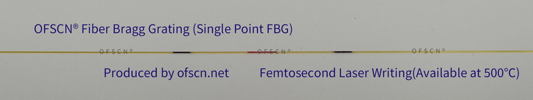 Physical diagram of single-point femtosecond fiber bragg grating (femtosecond FBG)