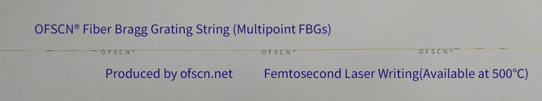 Femtosecond FBG String/Array used in OFSCN® Capillary Seamless Steel Tube FBG Sensor