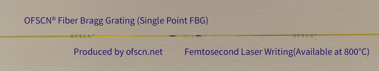 Femtosecond Laser Point-by-Point Written Fiber Bragg Grating- can match OFSCN® Capillary Seamless Steel Tube FBG Temperature, Strain, Stress Sensors.
