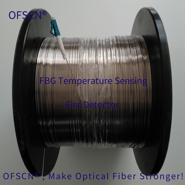 Physical diagram of single-ended seamless steel tube FBG temperature-sensing fire detector (long distance: hundreds of meters)