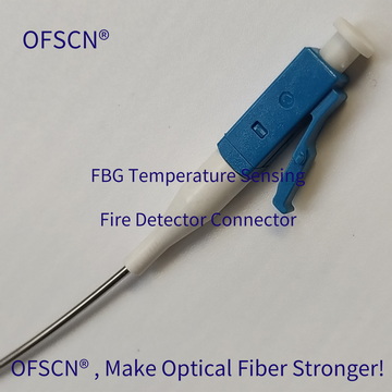Picture of Fiber optic connectors used in seamless steel tube FBG temperature sensing fire detector(SC, LC Fiber optic connectors)