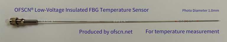 Physical Diagram of OFSCN® Capillary Seamless Steel Tube Low- Voltage Insulated FBG Temperature Sensor