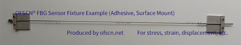 OFSCN® Series FBG Strain Sensor Gluing and Surface Mounting Installation Examples (Customized Fixtures)
