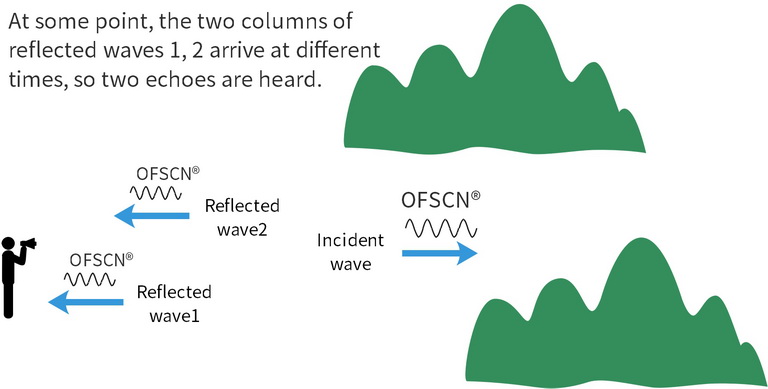 Reflecting Process of Sound Wave in Differernt Time