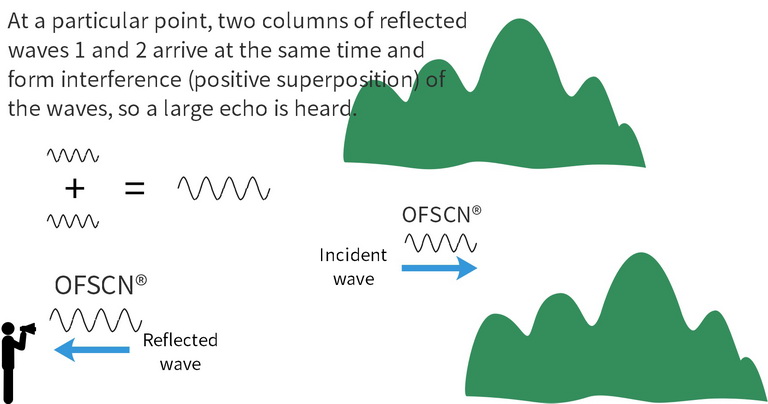 The principle of FBGs - Reflection and interference of light waves ( analogy of sound waves )